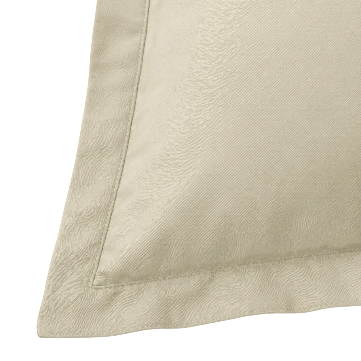 Beddley Beige Easy-Change™ Zippered Pillow Shams – Set of 2 with three sided open easycare zipper