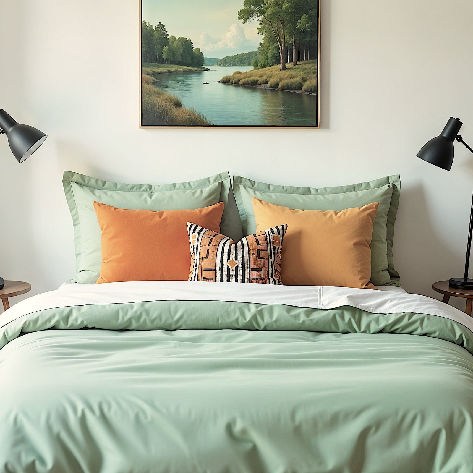 beddley Pale Aqua Easy-Change® Duvet Cover with three sided open easycare zipper