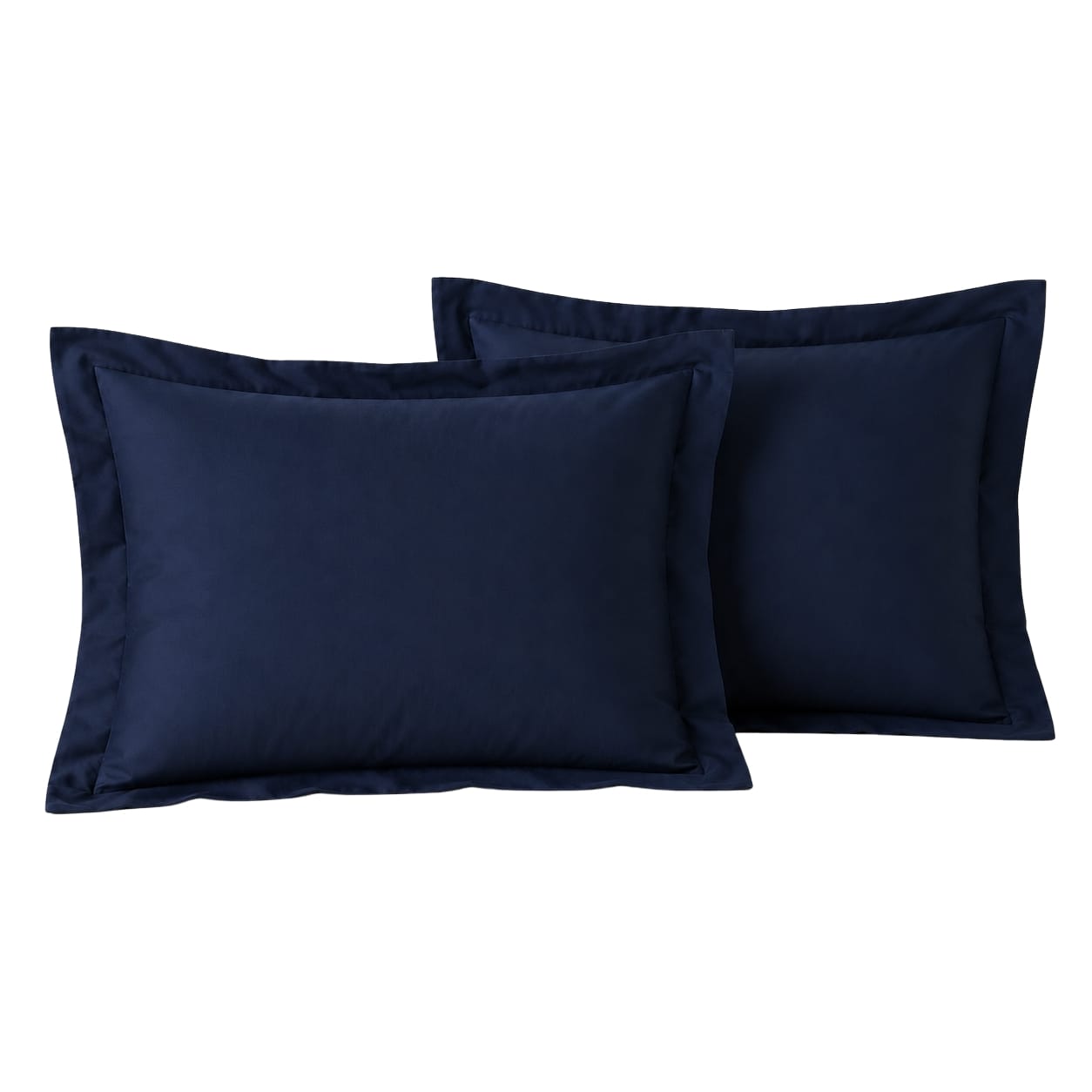beddley Navy Blue Royale Sham with three sided open easycare zipper