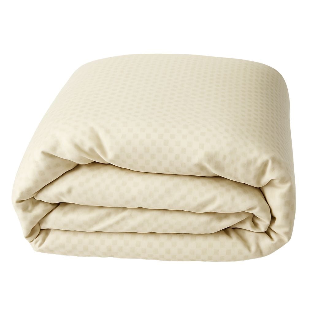Beige duvet on a white background - Easy-Change® duvet cover