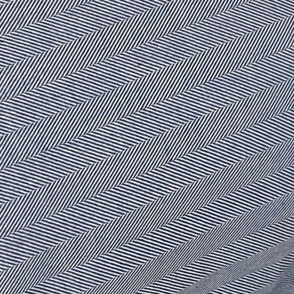 beddley Blue Three-Sided Zipper® Duvet Cover - Herringbone with three sided open easycare zipper