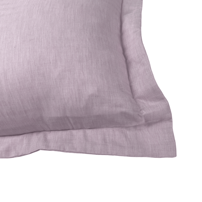 Pink Sham - Herringbone