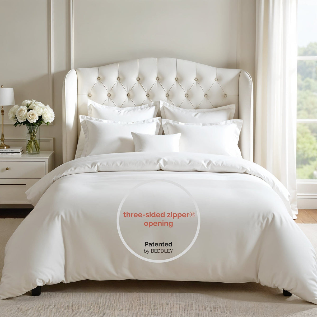 Supreme White Easy-Change® Duvet Cover