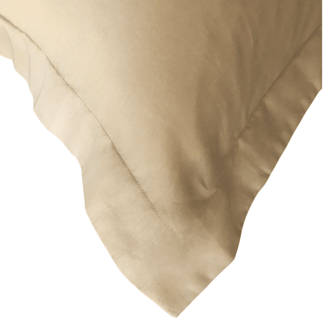 partial front view of Champagne Pillow sham, by Beddley