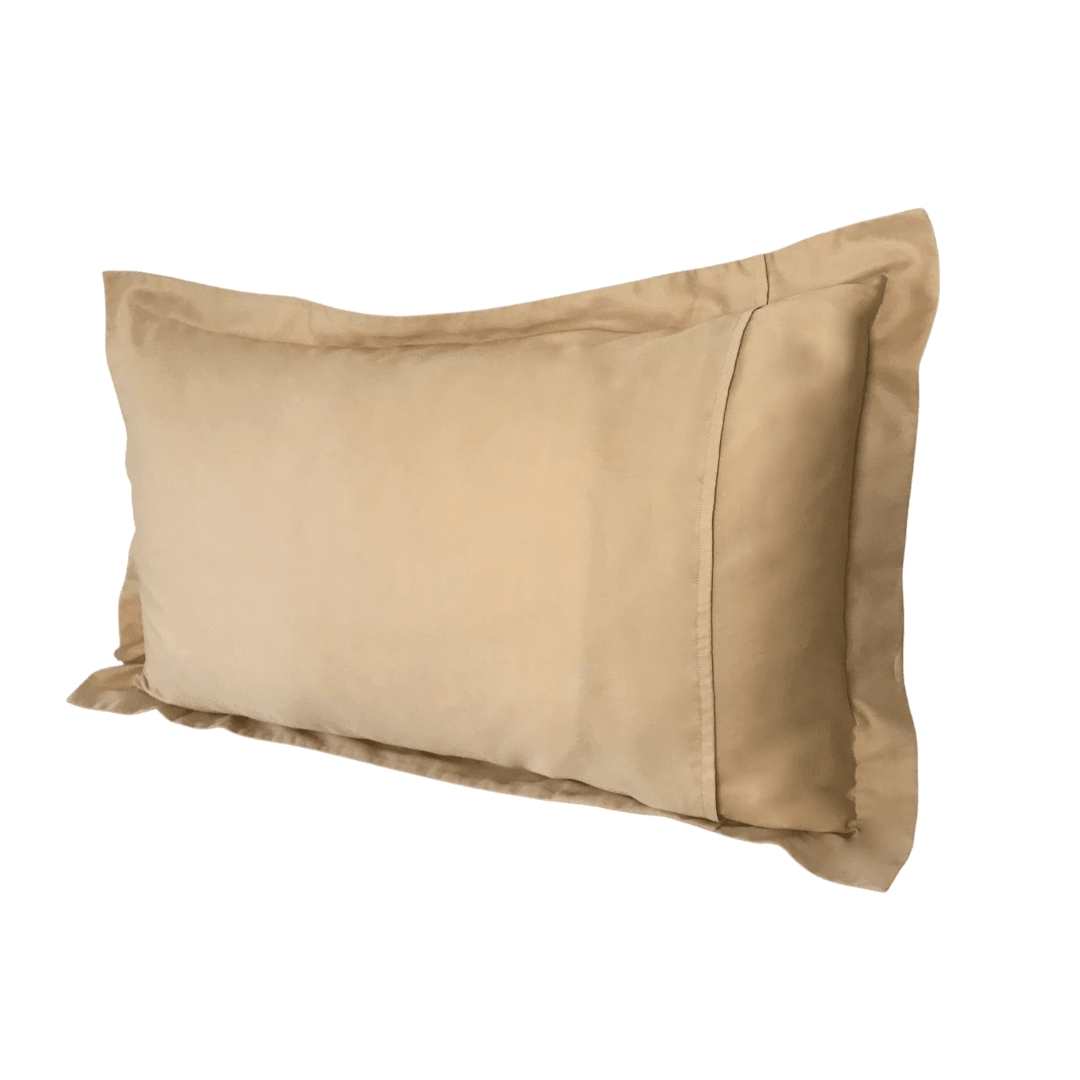 Back view of Champagne Pillow Case - Champagne colored cushion covers | Beddley