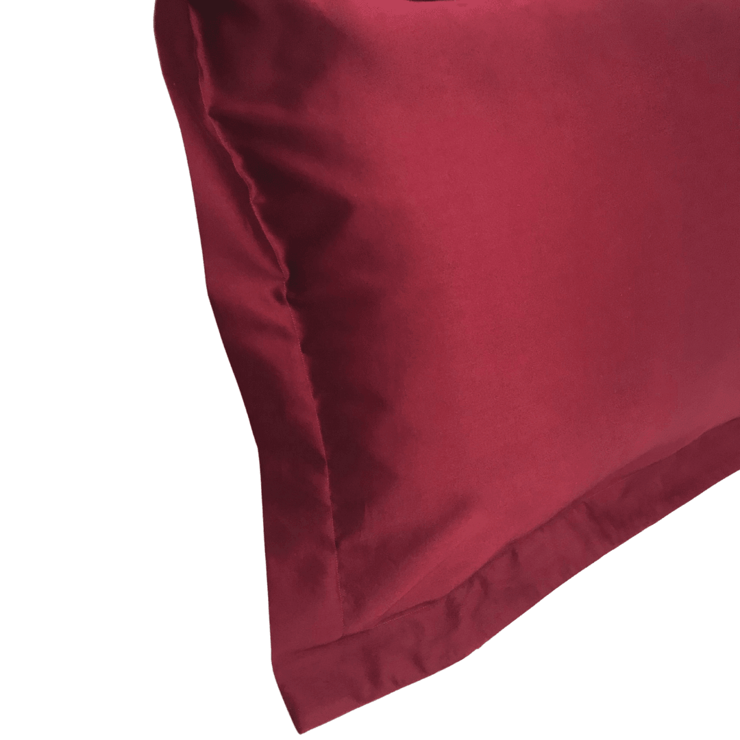 Maroon Frenchy Sham (NEW) with three sided open easycare zipper