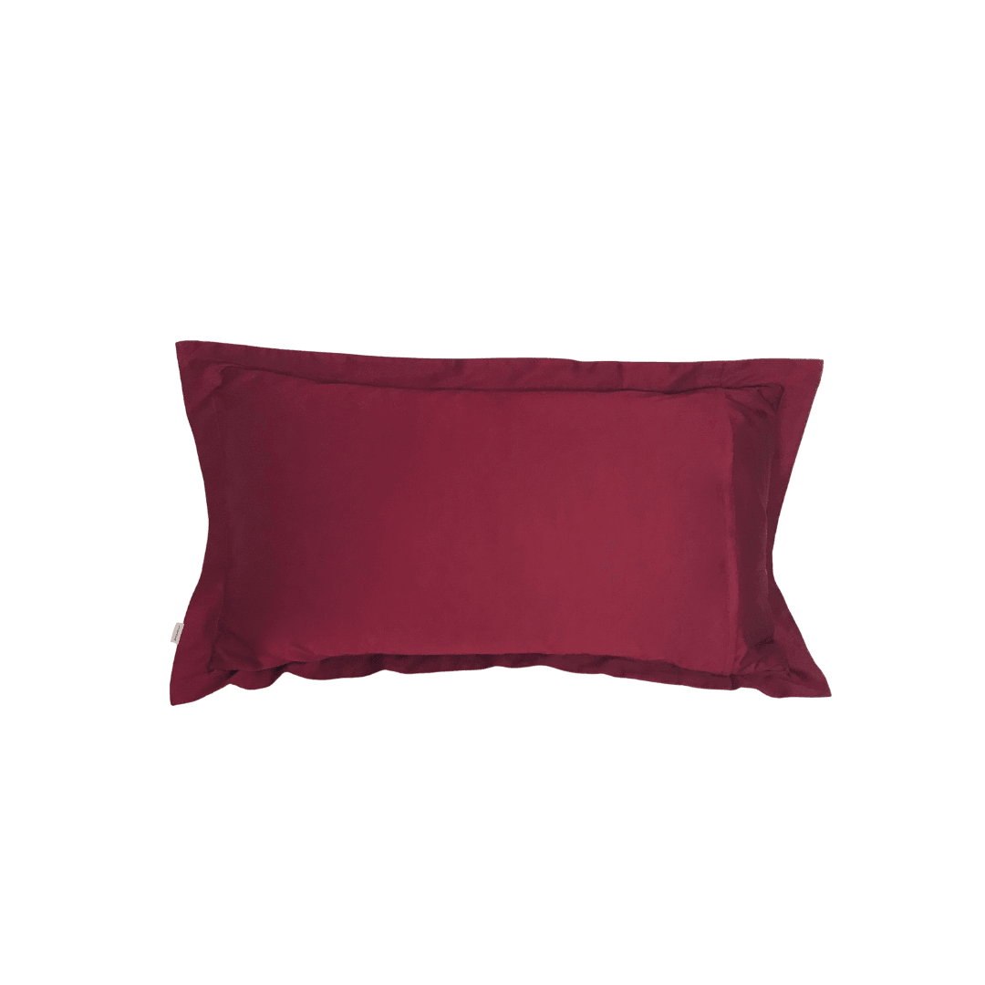 Maroon Sham showing full back view